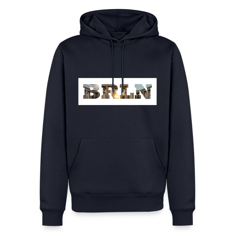 Hoodie Hamburg "BRLN Brandenburger Tor" Bright Edition - Navy
