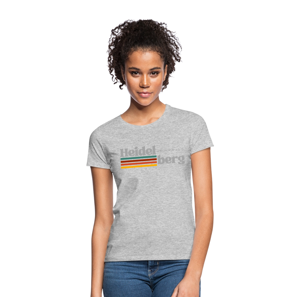 T-Shirt Ladies Heidelberg "Retro" - Grau meliert