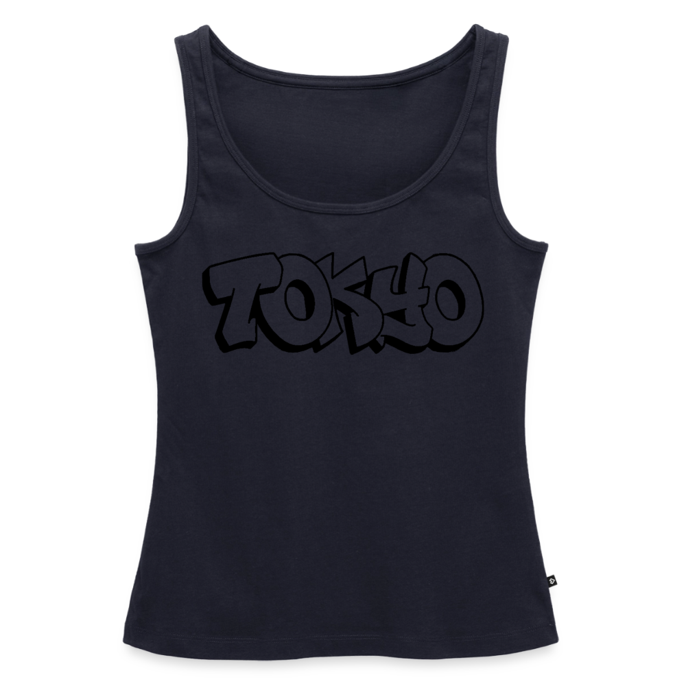 Tanktop Ladies Japan Graffiti "Tokyo Plain" - Navy