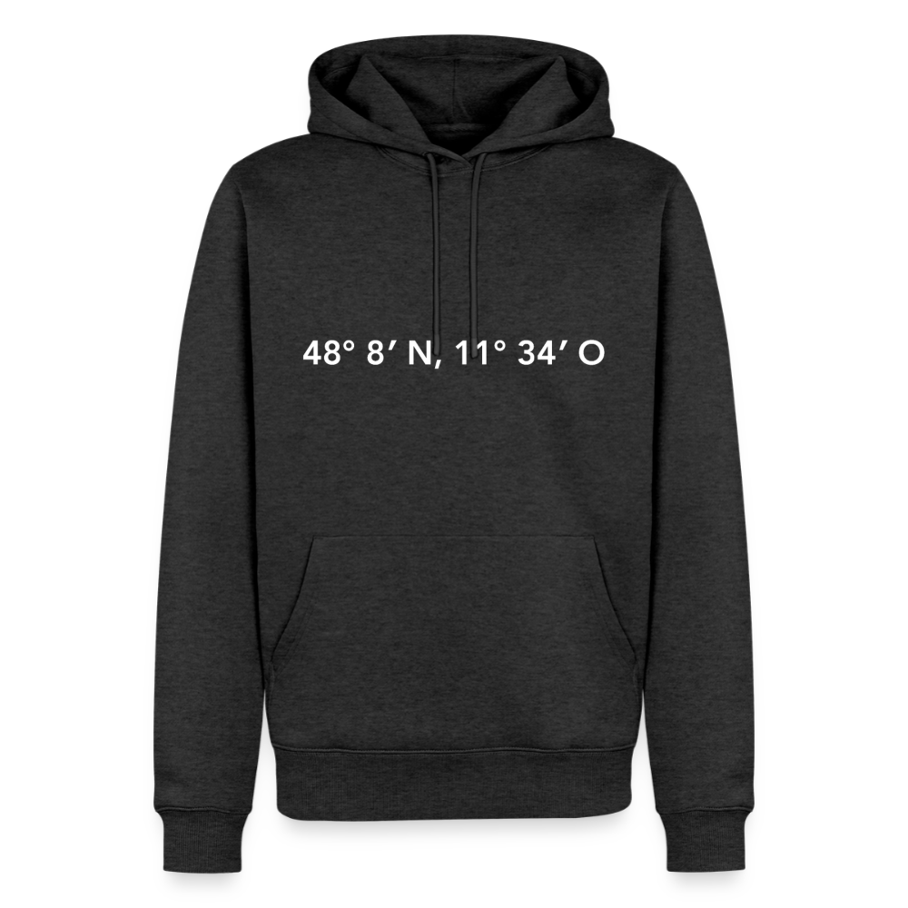 Hoodie München "GPS" Bright Edition - Anthrazit meliert