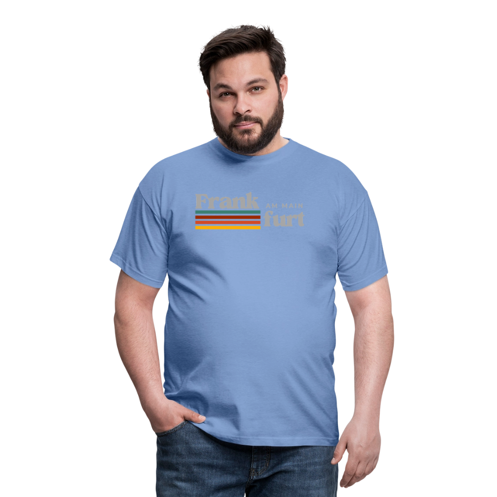 T-Shirt Frankfurt (Main) "Retro" - carolina blue