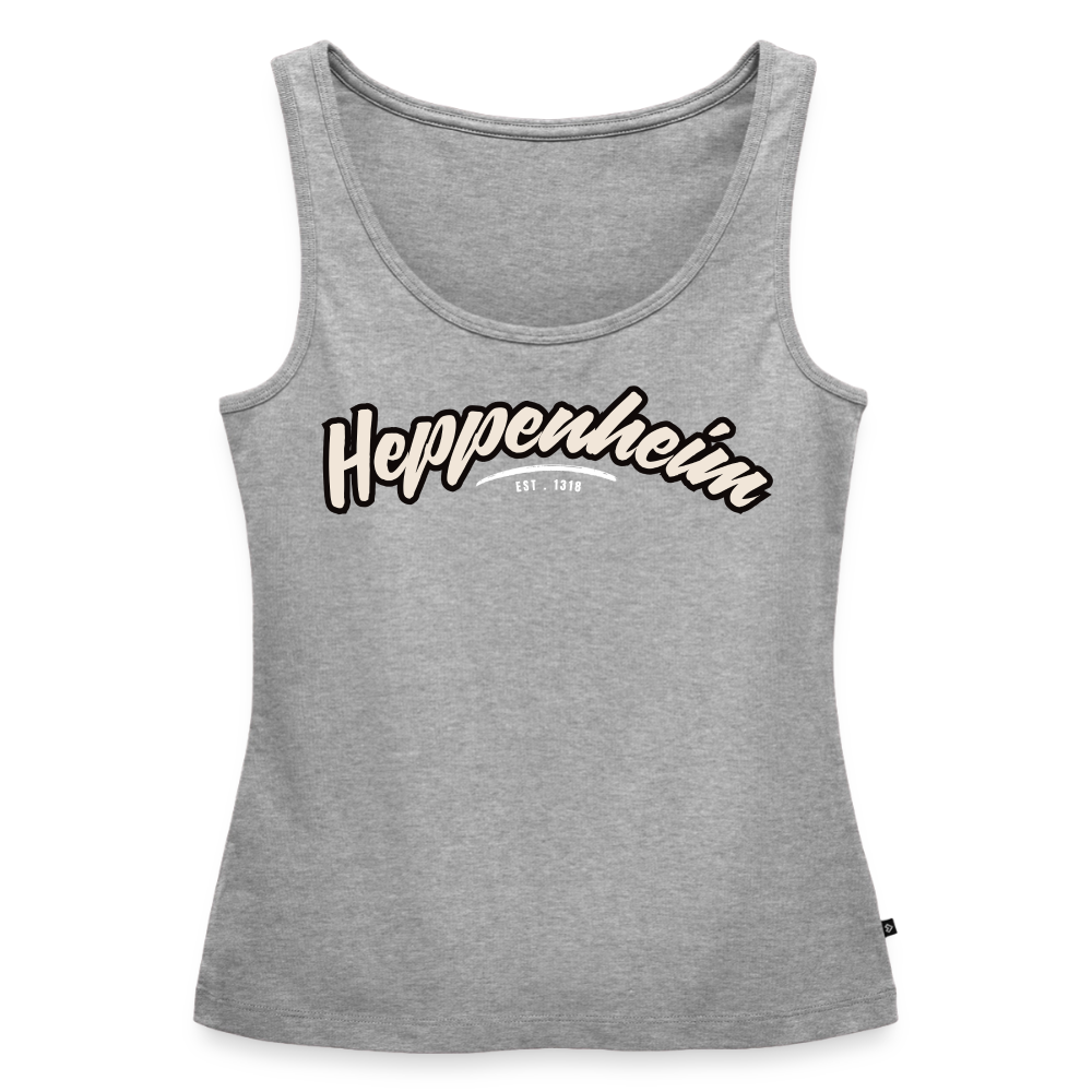 Tanktop Ladies Heppenheim "Graffiti Tag White" - Grau meliert