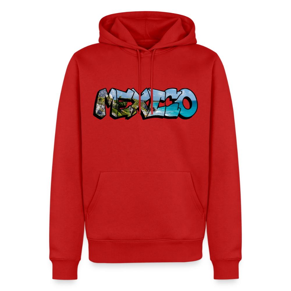 Hoodie Mexico Graffiti "Riviera" - Rot