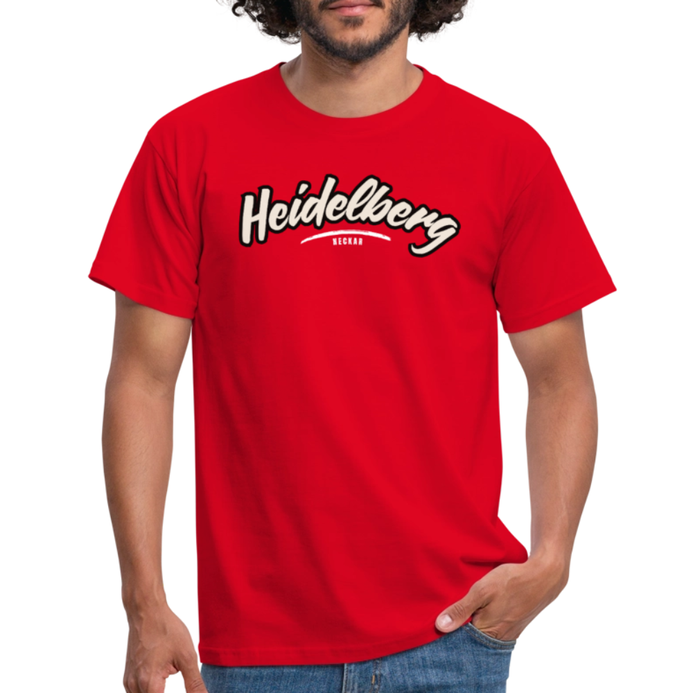 T-Shirt Heidelberg "Graffiti Tag White" - Rot
