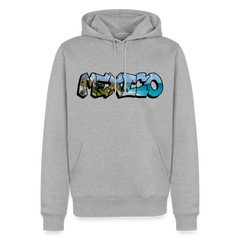 Hoodie Mexico Graffiti "Riviera" - Grau meliert