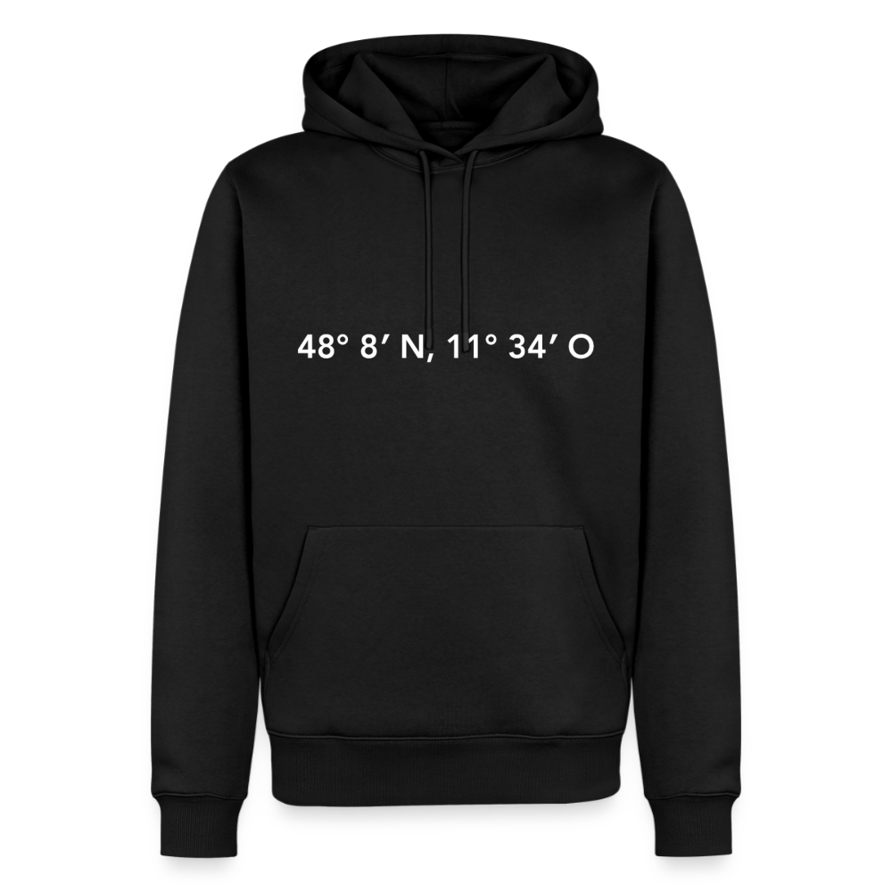 Hoodie München "GPS" Bright Edition - Schwarz