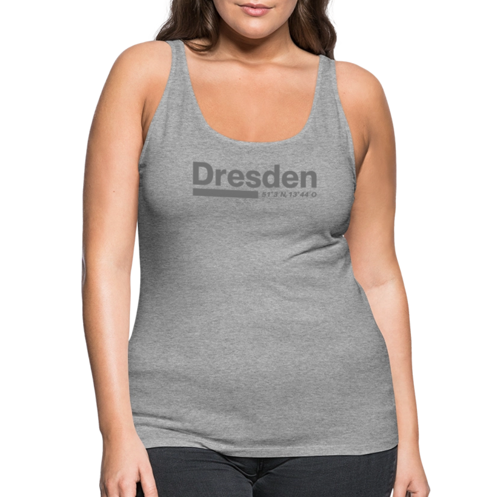 Tanktop Ladies Dresden "Bold GPS" - Grau meliert