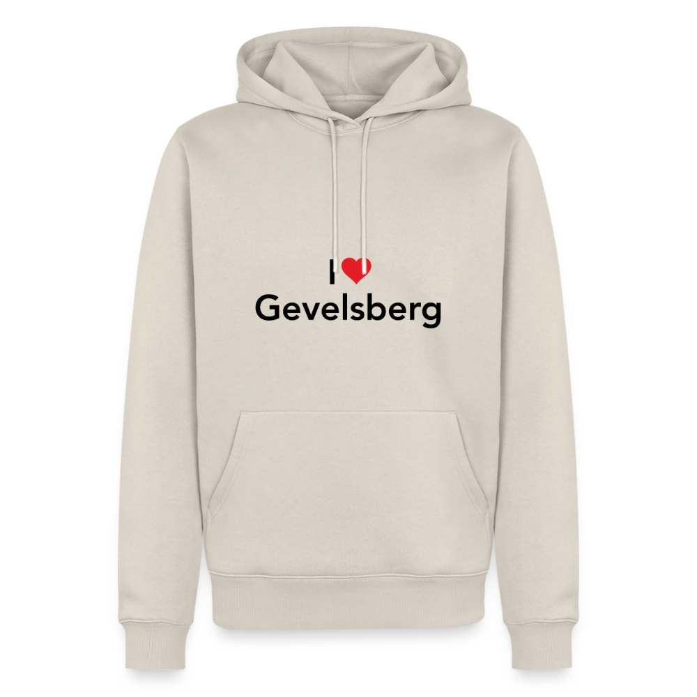 Hoodie "I Love Gevelsberg" Dark Edition - Beige