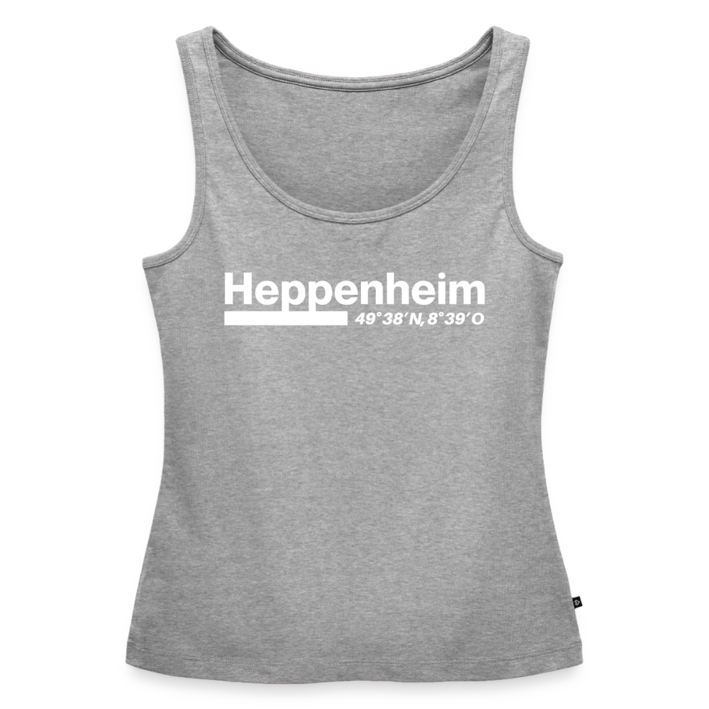 Tanktop Ladies Heppenheim "Bold GPS White" - Grau meliert