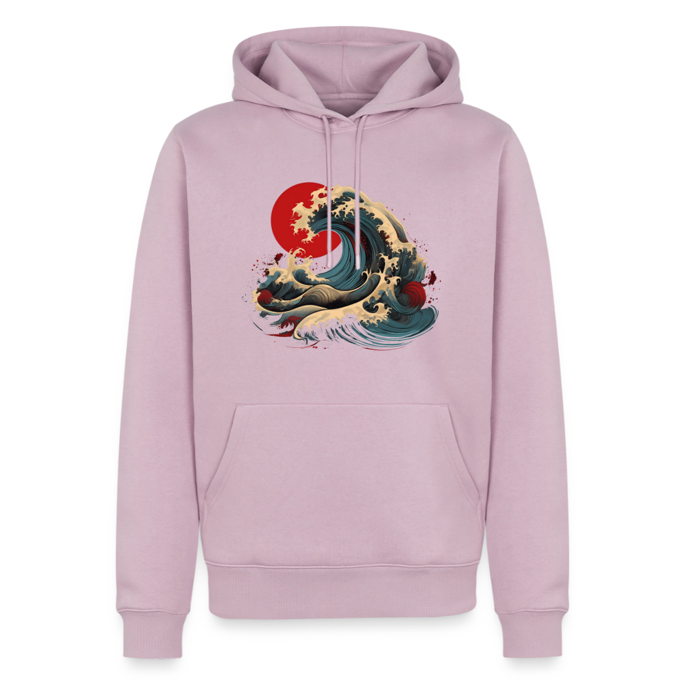 Hoodie Japan "Wave" - Altrosa