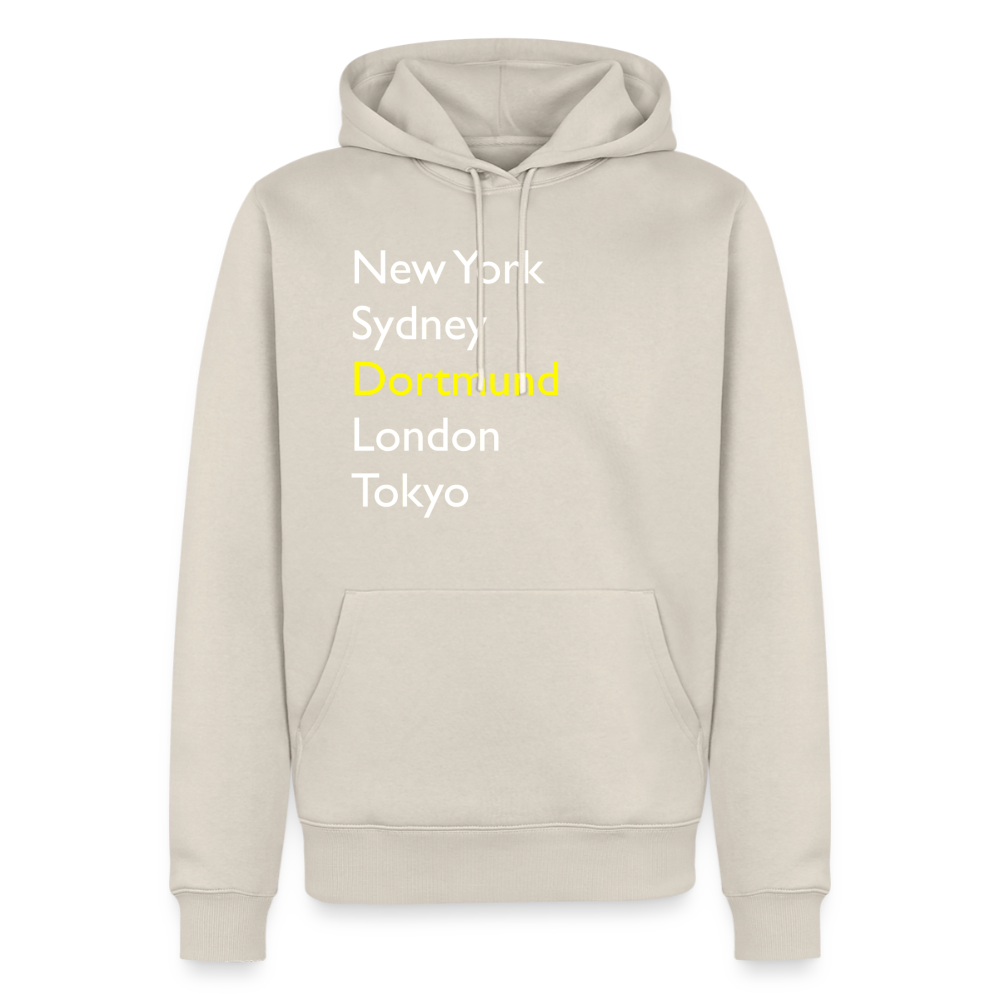 Hoodie Dortmund "Metropolen Big" Bright Edition - Beige