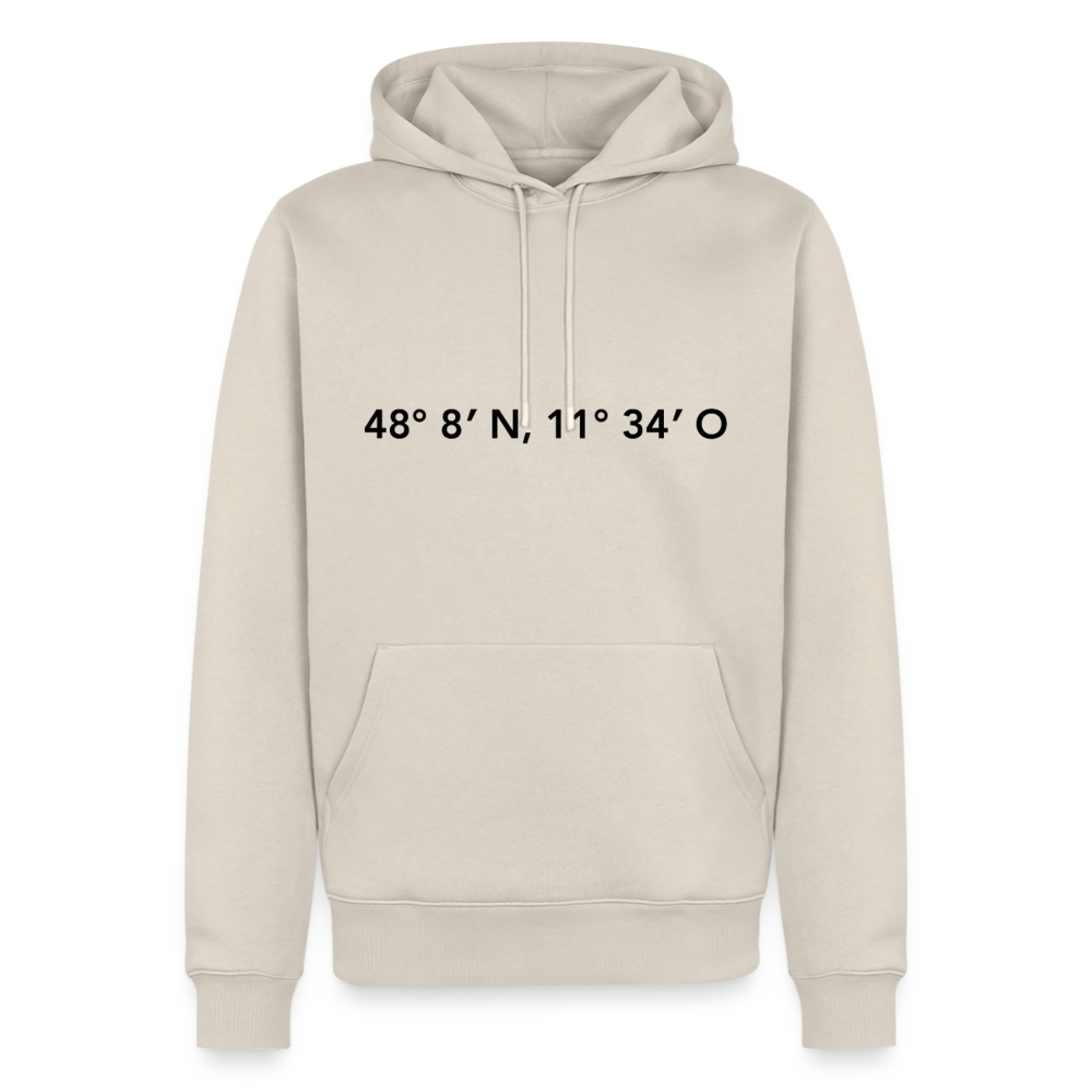 Hoodie München "GPS" Dark Edition - Beige