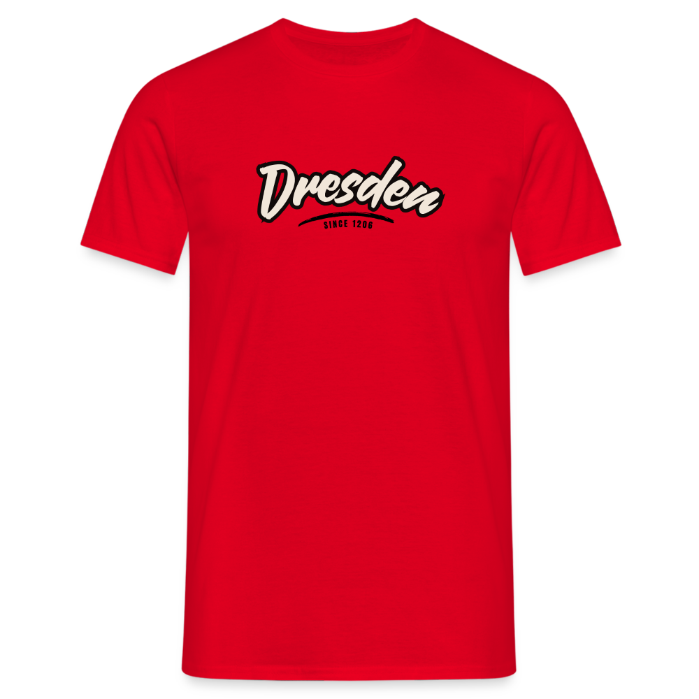 T-Shirt Dresden "Graffiti Tag" - Rot