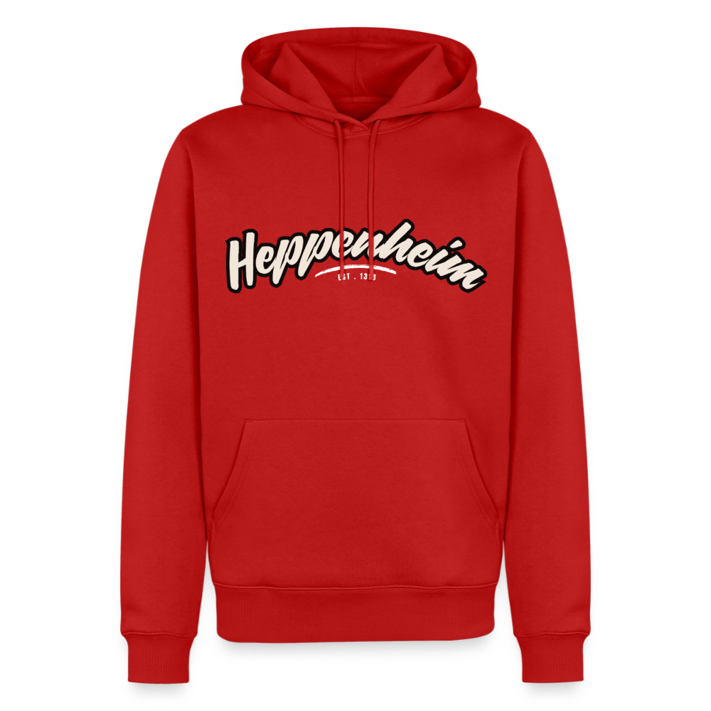 Hoodie Heppenheim "Graffiti Tag White" - Rot