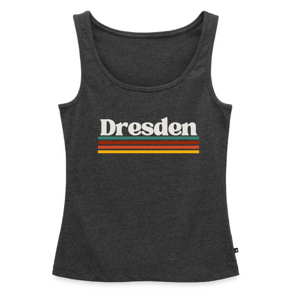 Tanktop Ladies Dresden "Retro" - Anthrazit meliert