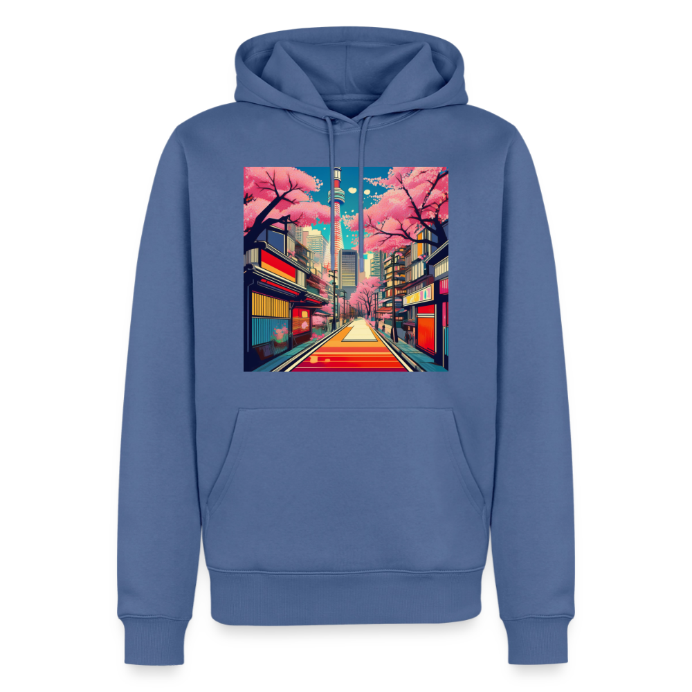 Hoodie Japan "Tokyo" - Taubenblau