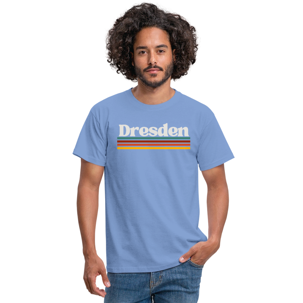 T-Shirt Dresden "Retro" - carolina blue