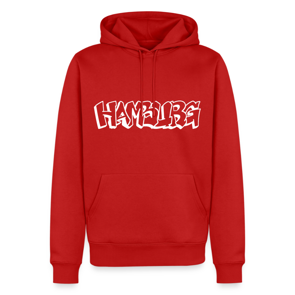 Hoodie Hamburg "Graffiti" Bright Edition - Rot