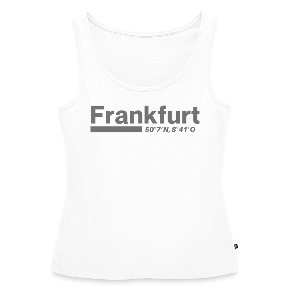 Tanktop Ladies Frankfurt (Main) "Bold GPS" - Weiß