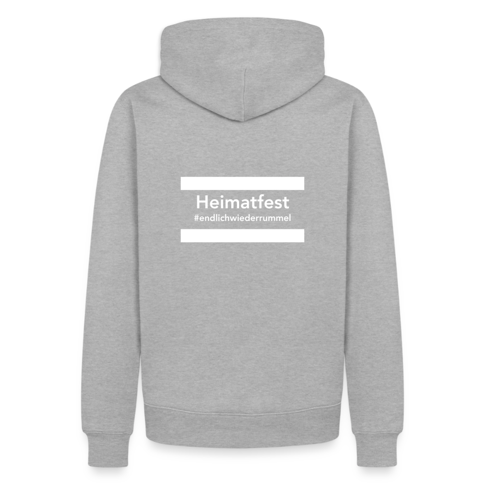 Hoodie Schwelmer Heimatfest #endlichwiederrummel - Grau meliert