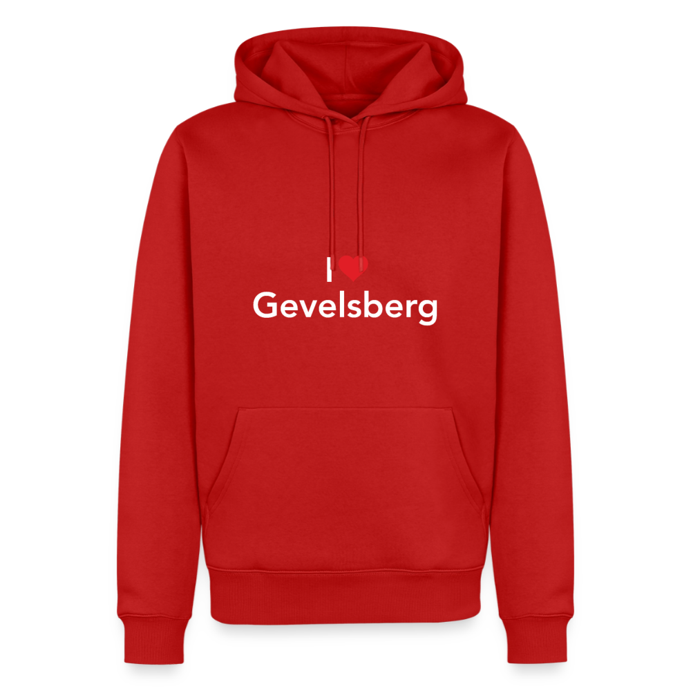 Hoodie "I Love Gevelsberg" Bright Edition - Rot