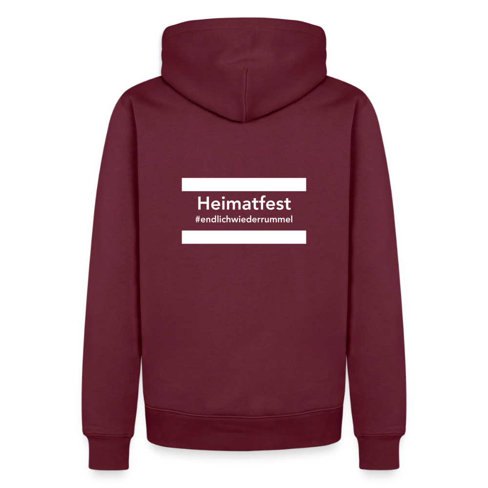Hoodie Schwelmer Heimatfest #endlichwiederrummel - Burgunderrot