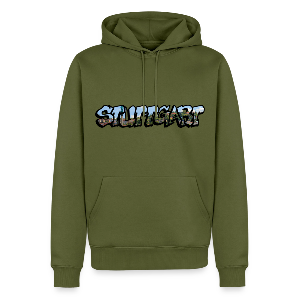 Hoodie Stuttgart "Panorama Graffiti" - Khaki