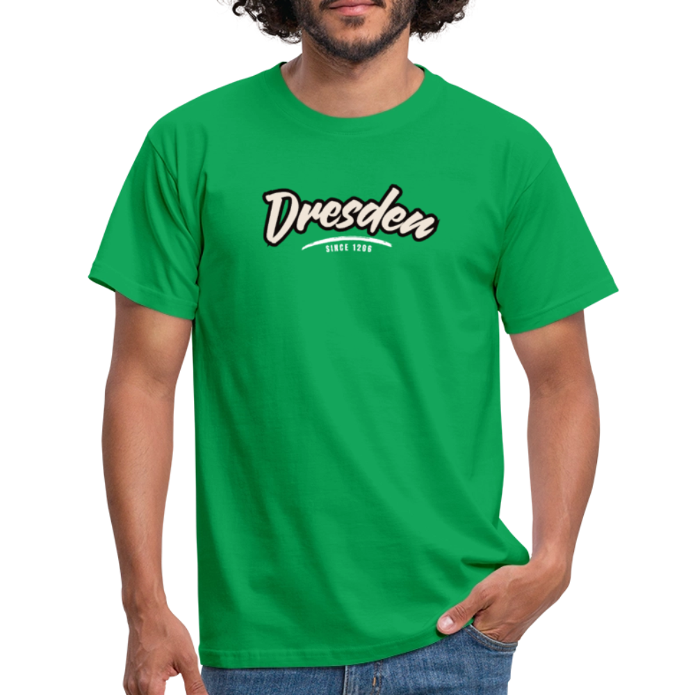 T-Shirt Dresden "Graffiti Tag White" - Kelly Green