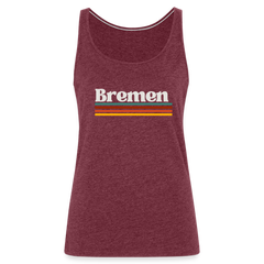 Tanktop Ladies Bremen "Retro" - Bordeauxrot meliert