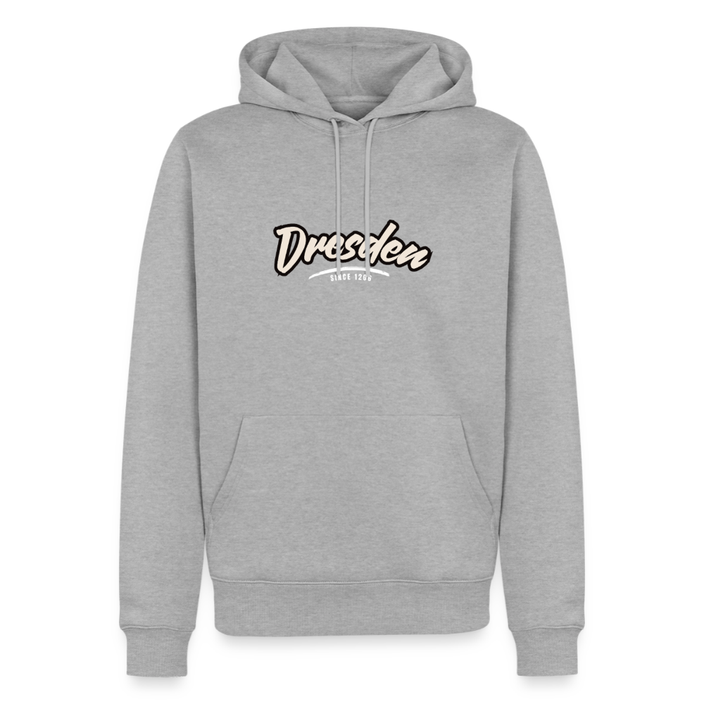 Hoodie Dresden "Graffiti Tag White" - Grau meliert