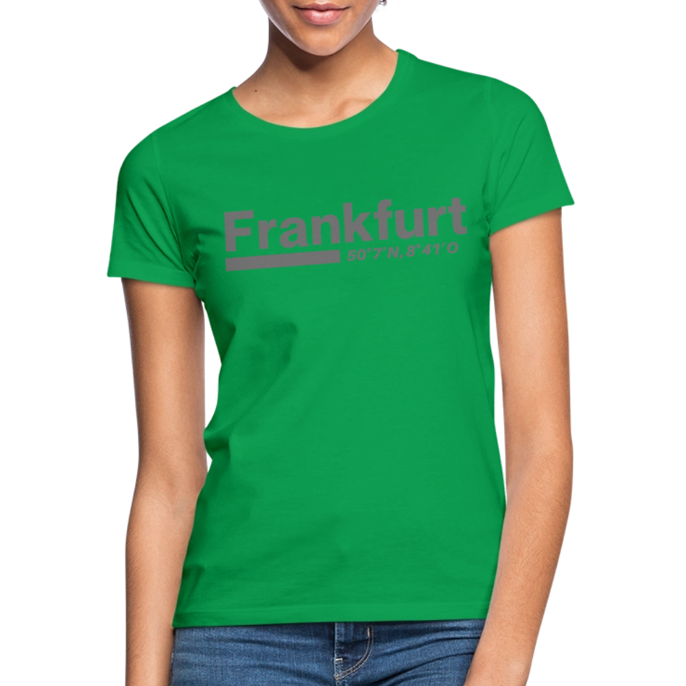 T-Shirt Ladies Frankfurt (Main) "Bold GPS" - Kelly Green