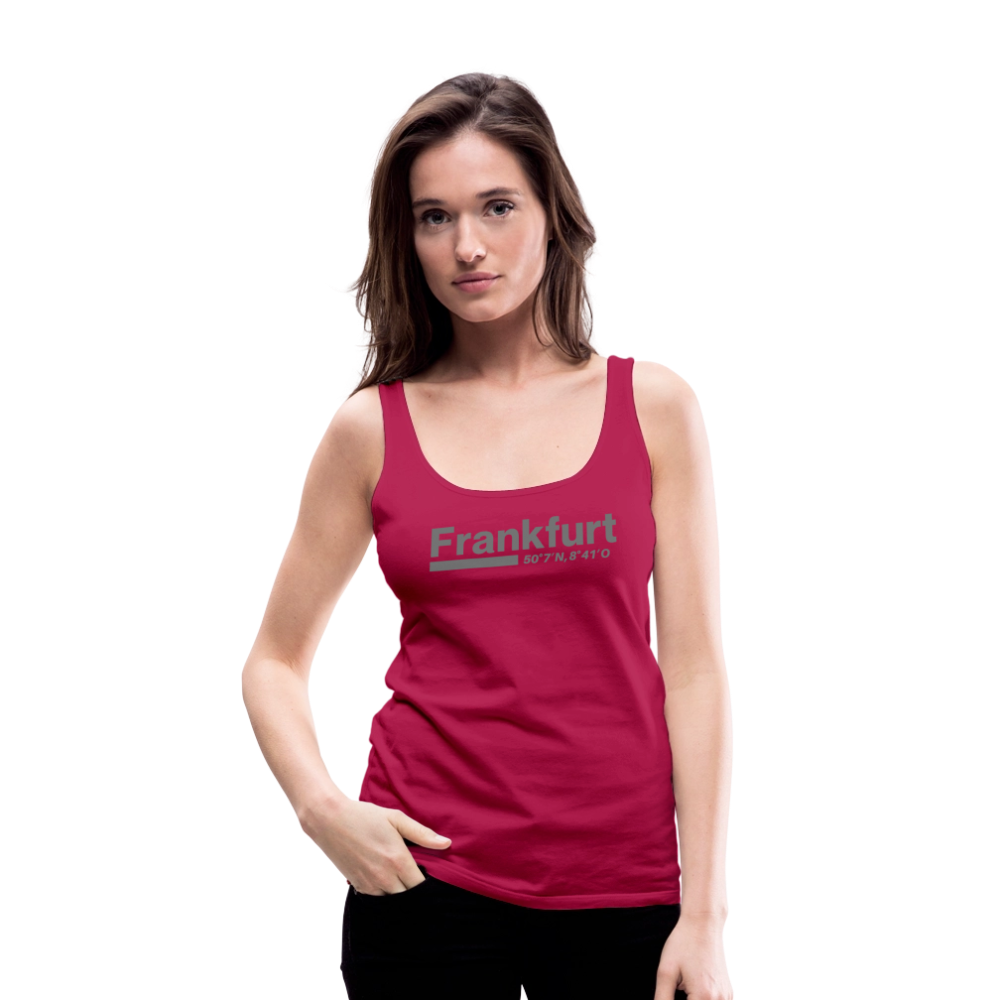 Tanktop Ladies Frankfurt (Main) "Bold GPS" - dunkles Pink