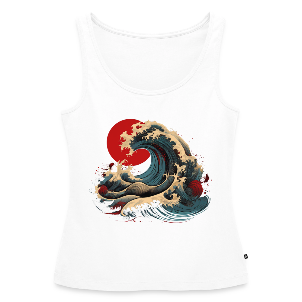 Tanktop Ladies Japan "Wave" - Weiß