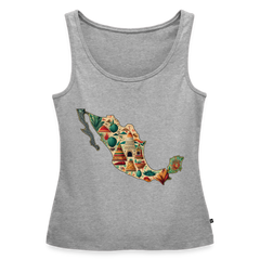 Tanktop Ladies Mexico "Map" - Grau meliert
