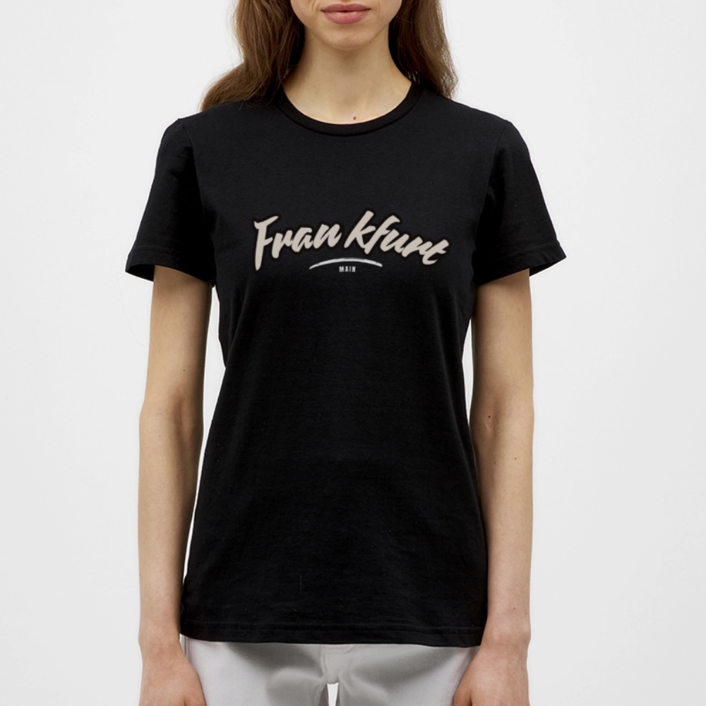 T-Shirt Ladies Frankfurt (Main) "Graffiti Tag White" - Schwarz