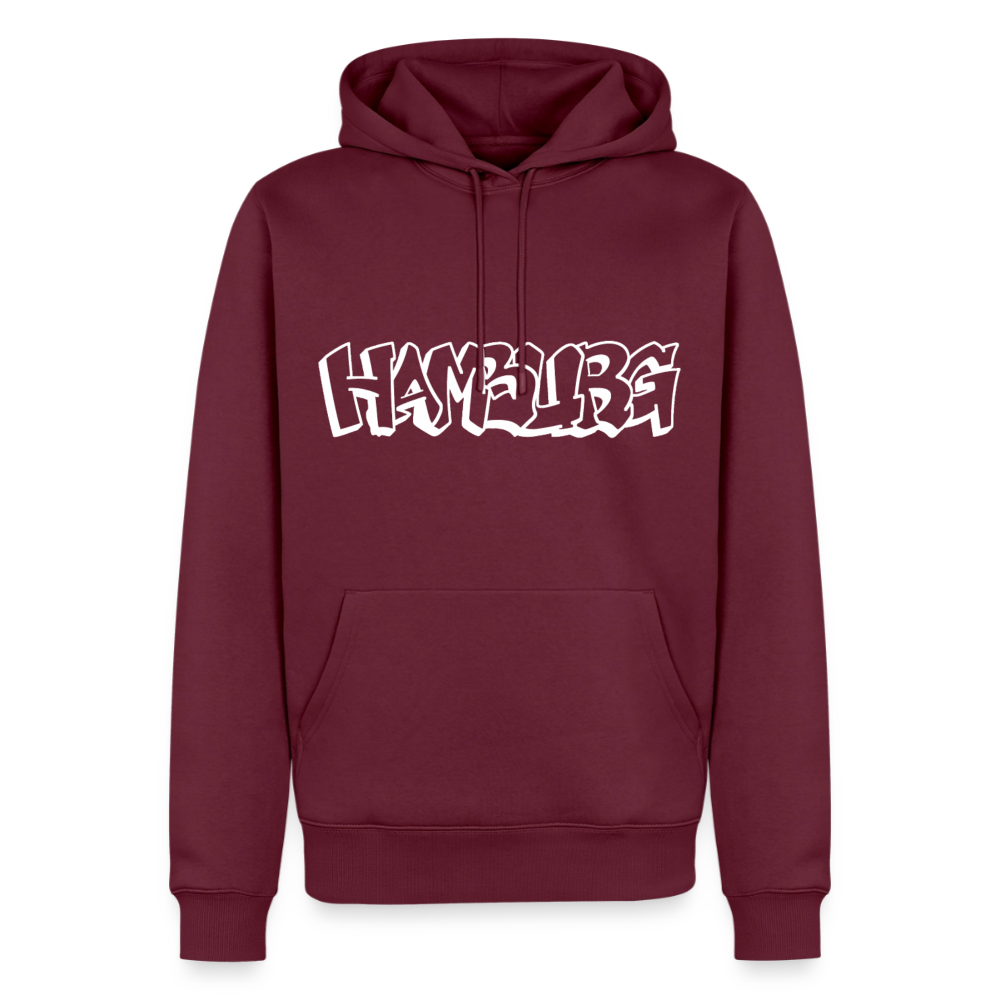 Hoodie Hamburg "Graffiti" Bright Edition - Burgunderrot