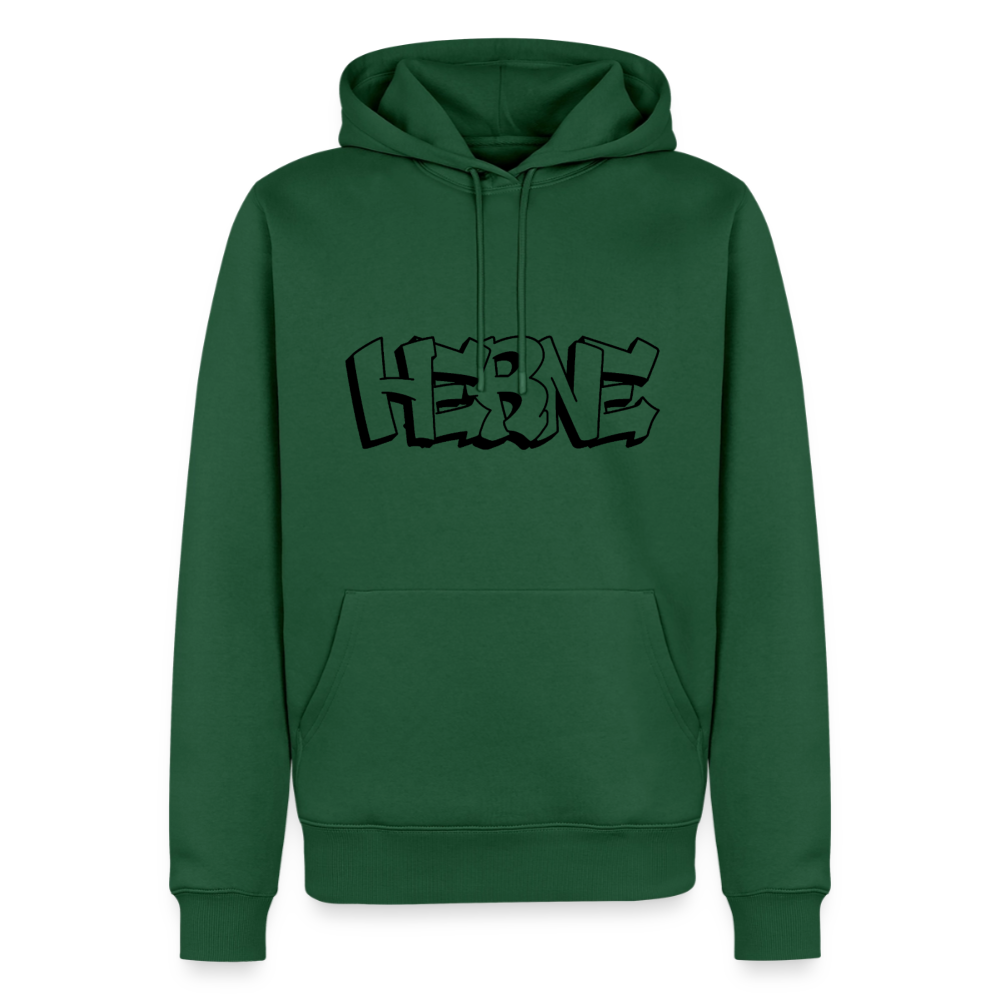 Hoodie Herne "Graffiti" Dark Edition - Flaschengrün