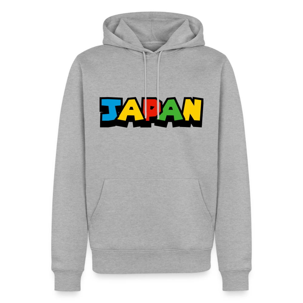 Hoodie Japan "Mario Style" - Grau meliert