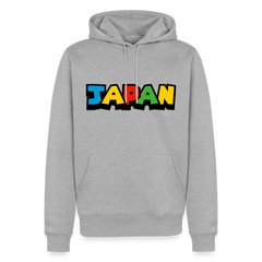 Hoodie Japan "Mario Style" - Grau meliert
