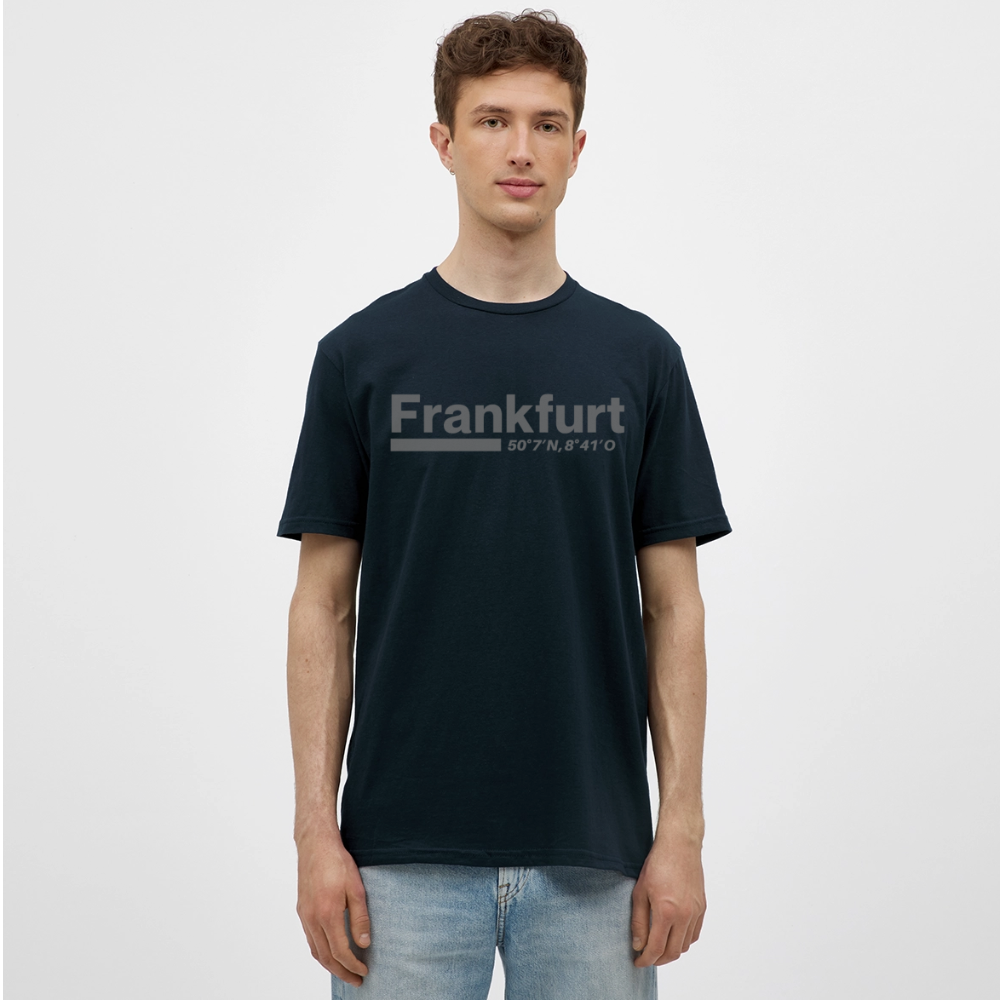 T-Shirt Frankfurt (Main) "Bold GPS" - Navy