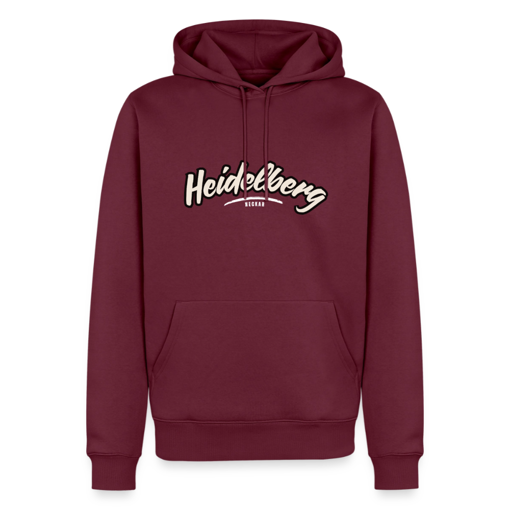 Hoodie Heidelberg "Graffiti Tag White" - Burgunderrot