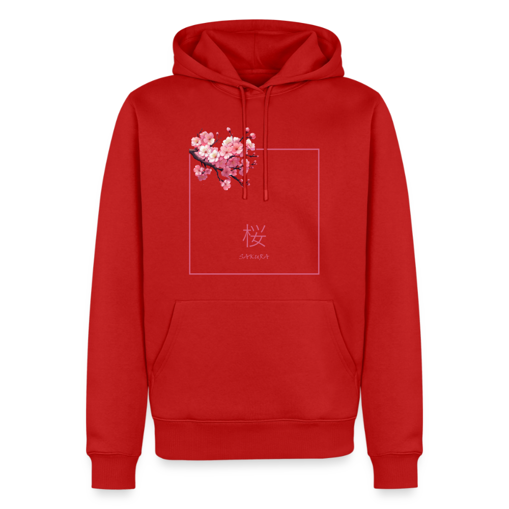 Hoodie Japan "Sakura" - Rot