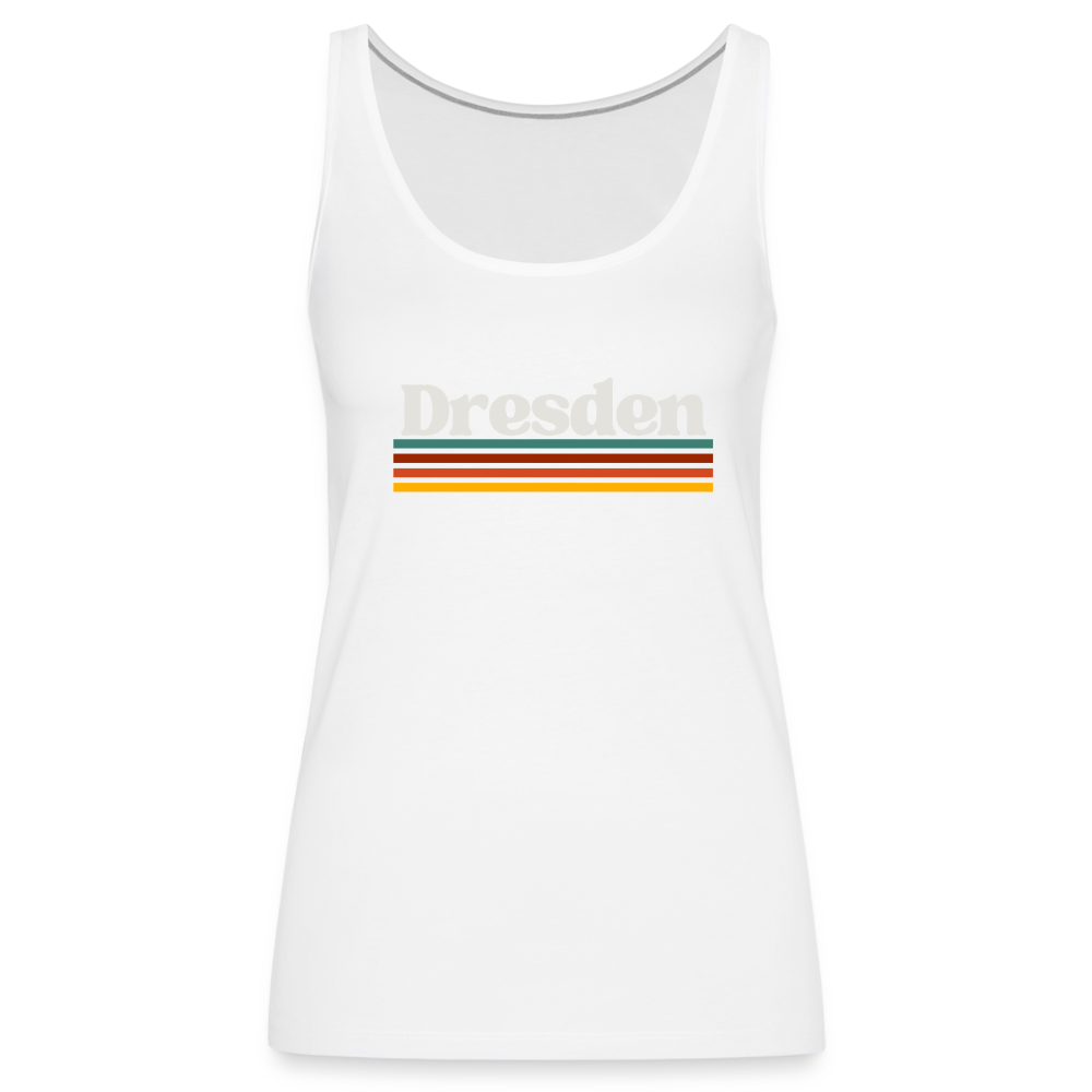 Tanktop Ladies Dresden "Retro" - Weiß