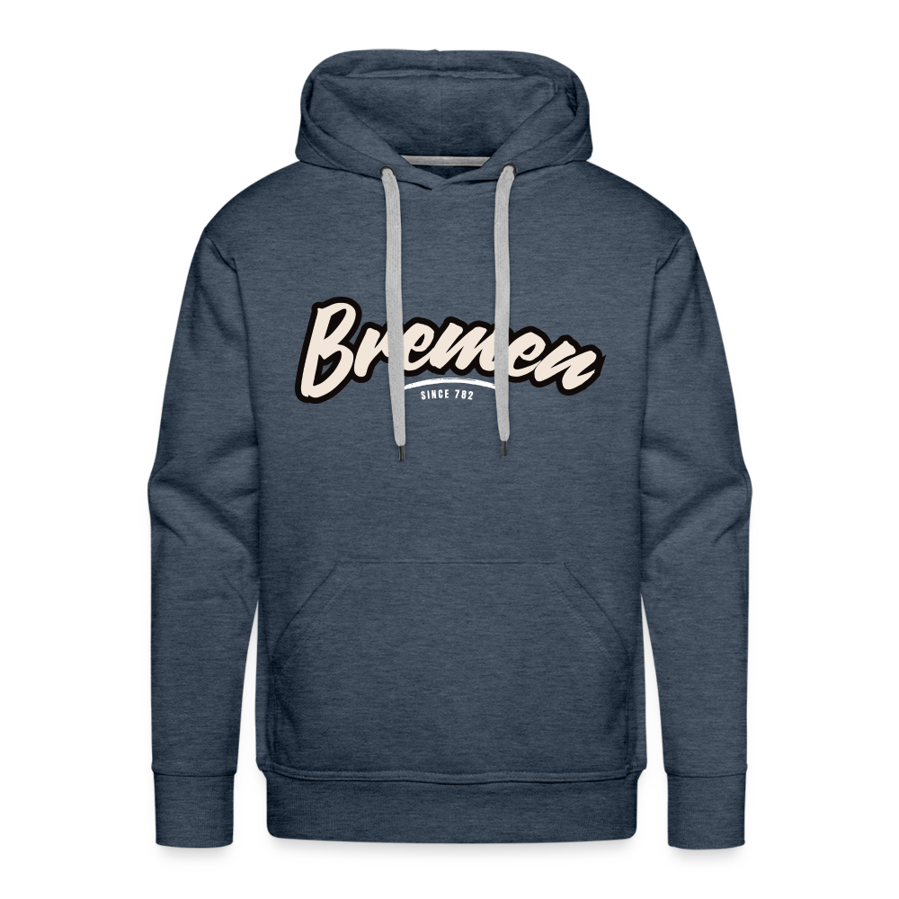 Hoodie Bremen "Graffiti Tag White" - Jeansblau
