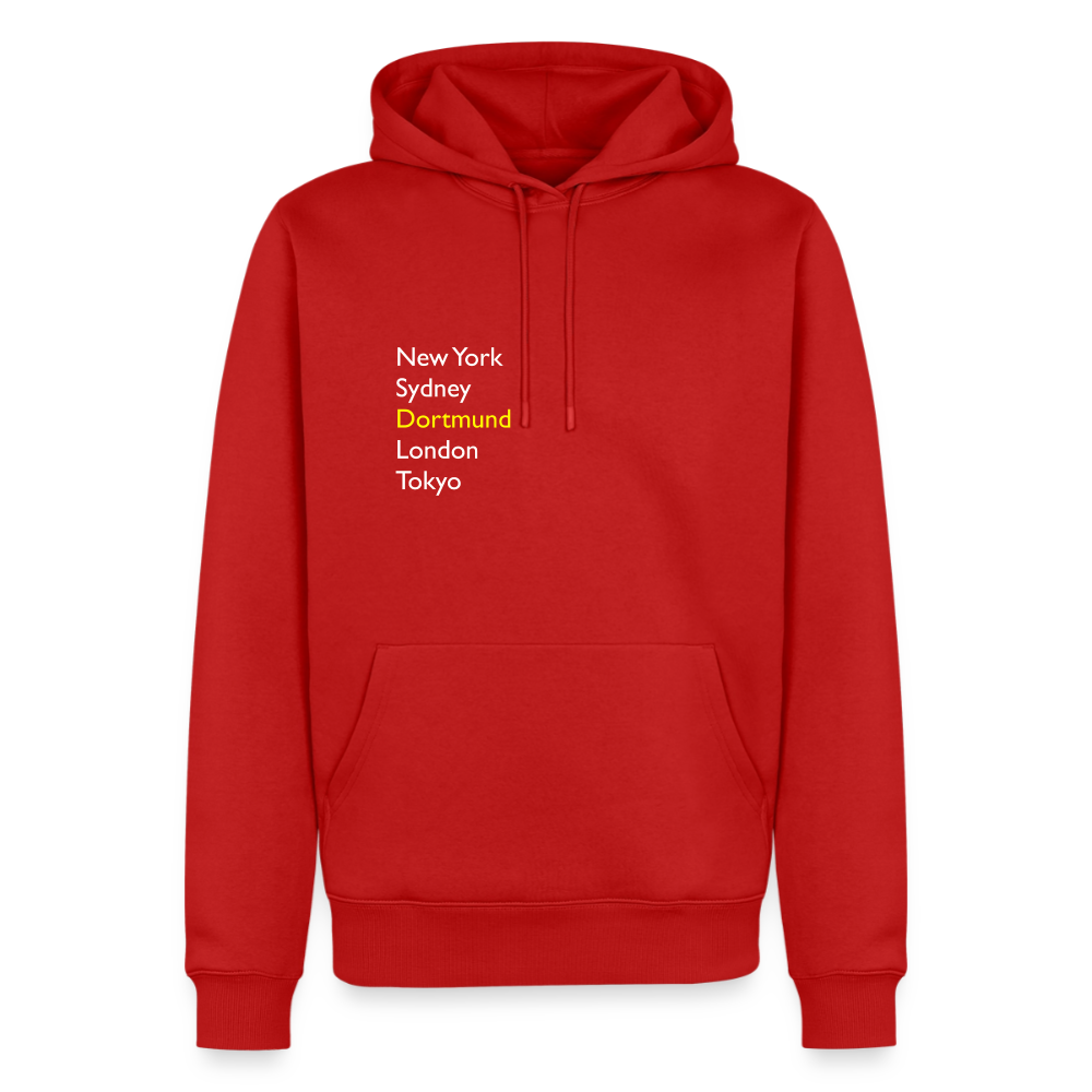 Hoodie Dortmund "Metropolen" Bright Edition - Rot