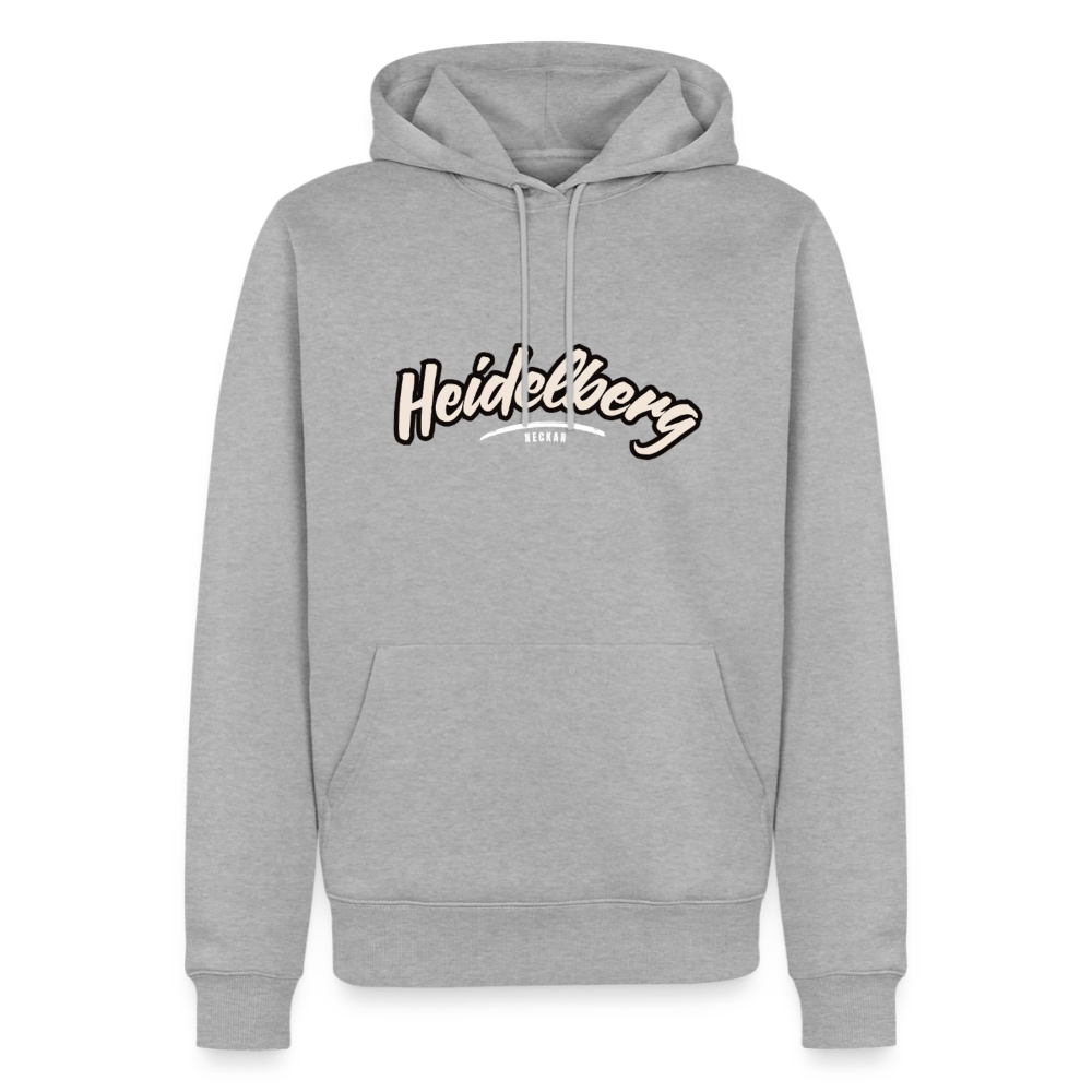 Hoodie Heidelberg "Graffiti Tag White" - Grau meliert