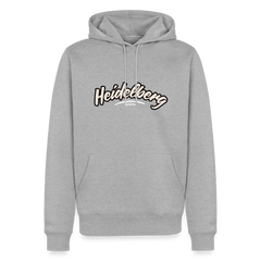 Hoodie Heidelberg "Graffiti Tag White" - Grau meliert