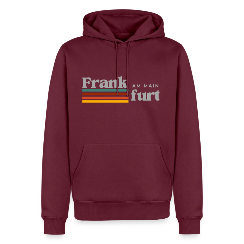 Hoodie Frankfurt (Main) "Retro" - Burgunderrot