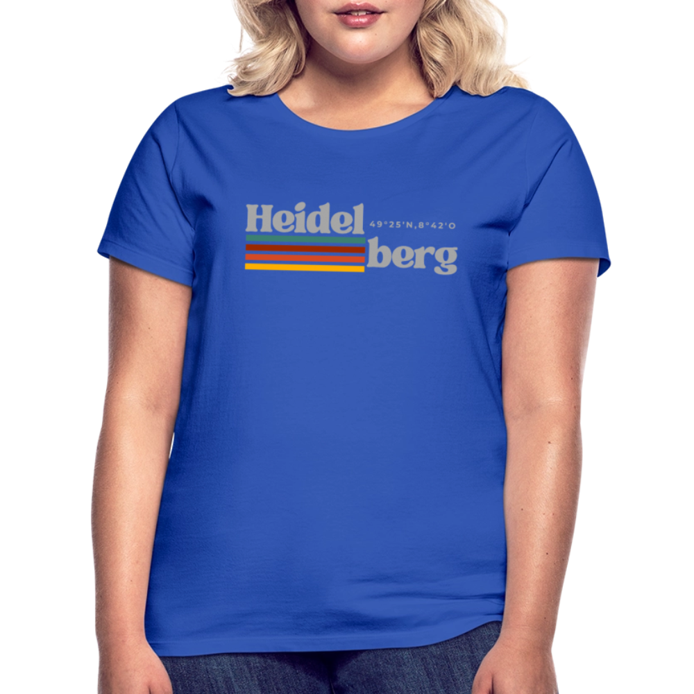 T-Shirt Ladies Heidelberg "Retro" - Royalblau