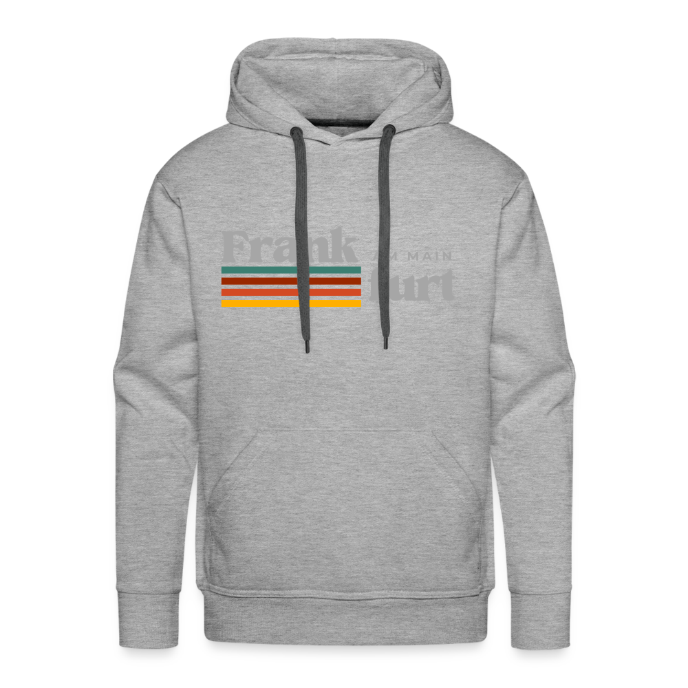 Hoodie Frankfurt (Main) "Retro" - Grau meliert